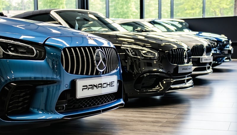 Luxury and performance cars offered by Panache Vehicles